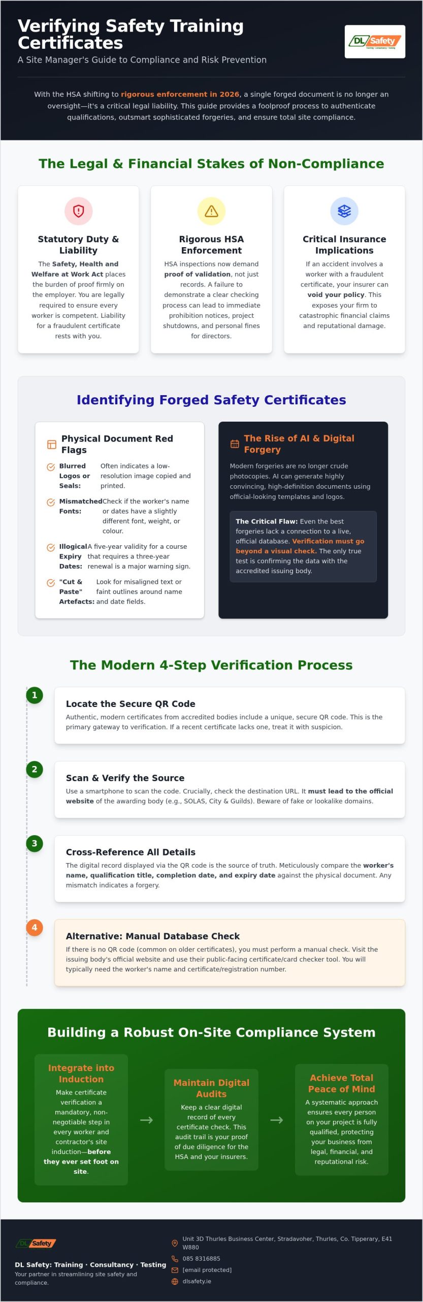 How to Verify a Safety Training Certificate: The 2026 Site Manager’s Guide